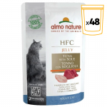 Almo Nature HCF Jelly Comida Húmeda en Gelatina para Gatos con Atún y Algas