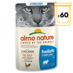 Almo Nature Sterilised Comida Húmeda para Gatos Esterilizados con Pollo