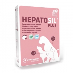 Hepatosil Plus Suplemento Hepatico en Perros de Razas Grandes 30 cpd