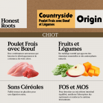 Honest Roots Origin Countryside Puppy Pienso Natural para Cachorros con Pollo y Vacuno