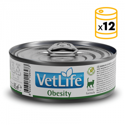 Pack de latas Farmina Vet Life Natural Diet Obesity para gatos