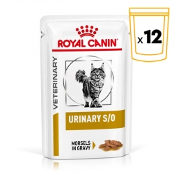 Pack x12 Royal Canin Veterinary Diets Urinary S/O nourriture humide pour chiens
