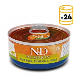Pack boîtes Farmina ND Pumpkin pour chats au sanglier, à la citrouille et à la pomme