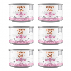 Pack x6 Calibra Chat Chaton Boîte avec Poulet
