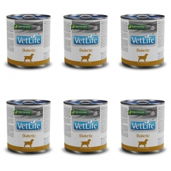 Pack de boîtes Farmina Vet Life Natural Diet Diabetic pour chiens