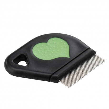 Cepillo Carda para perros Gro 5812 Anti-Fleas Comb W-Heart Ferplast