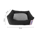 Cama Bold Neo Black Houndtooth Para Perros