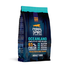 Alpha Spirit Pienso para perros Primal 65% Oceanland con Pescado y Pollo