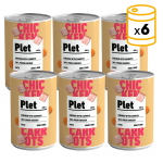Latas Plet para perros adultos. Pollo con zanahorias.