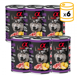 Alpha Spirit Pack de Latas para perros de Cordero y Pera