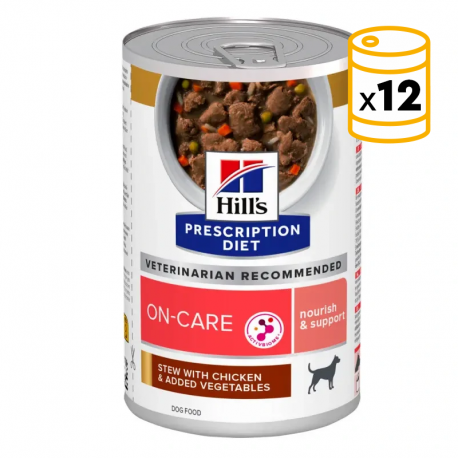 Pack Comida Húmeda Hills Prescription diet On Care para perros de Pollo y Vegetales