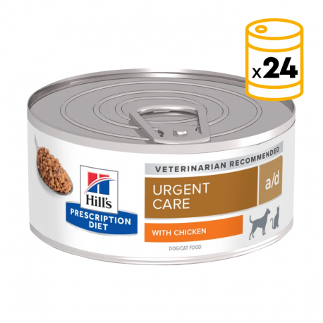 Pack x24 di lattine Hills a/d per cani e gatti in fase di recupero