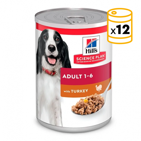 Hills Science Plan Adult de pavo pack latas para perros