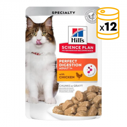 Hills Science Plan Perfect Digestion Adult 1+ alimento para gatos sabor pollo (pouch)