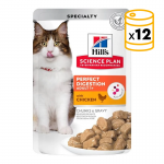 Hills Science Plan Perfect Digestion Adult 1+ alimento para gatos sabor pollo (pouch)