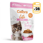Calibra Gato Kitten Pouch con Pavo en Salsa