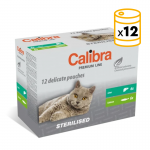 Calibra cat sterilised comida húmeda pouch multipack