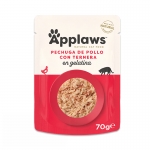 Applaws Sobres de Comida Húmeda en Gelatina para Gatos con Pollo y Ternera
