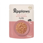 Applaws Sobres de Fietes de Atún y Salmón en Gelatina para Gatos