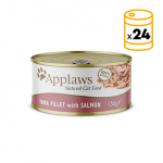 Applaws Latas de Comida Húmeda en Caldo para Gatos con Atún y Salmón