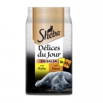 Sheba Délices Du Jour Comida Húmeda en Salsa para Gatos con Pollo y Pavo