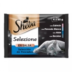 Sheba Selezione Multipack Comida Húmeda en Salsa para Gatos Selección de Pescado