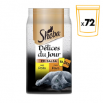 Sheba Délices Du Jour Comida Húmeda en Salsa para Gatos con Pollo y Pavo