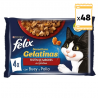 Felix Sensations Cibo Umido per Gatti in Gelatina Selezione di Carni