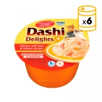Churu Dashi Delights Comida Húmeda en Caldo con Pollo Atún y Salmón