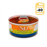 Pack de latas Farmina ND Pumpkin para gatos de Jabalí, Calabaza y Manzana