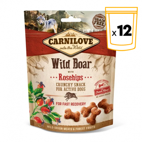 Carnilove Dog Snack Crunchy sabor Jabali y rosa mosqueta