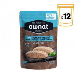 Ownat Wetline comida húmeda para gatos salmon & herring
