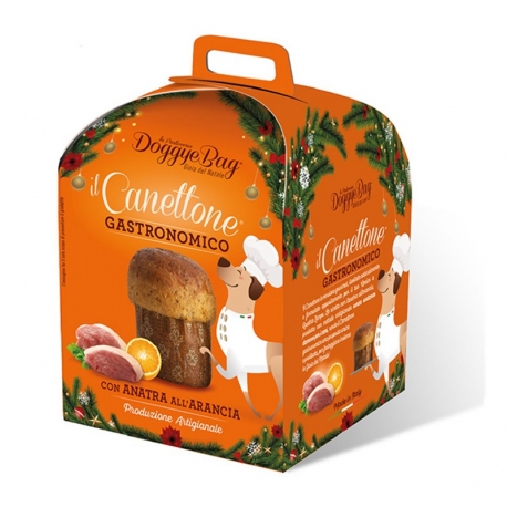 Canettone con Pato a la Naranja Snack Navideño para Perros Doggye Bag
