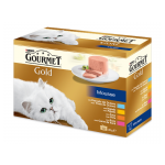 Gourmet Gold Mousse Sabores Surtidos Comida Húmeda para Gatos
