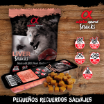 Alpha Spirit Pack Snacks para perro de Hígado