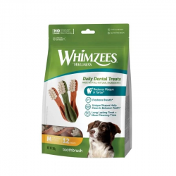 Whimzees Toothbrush Pack Snacks Dentales M Para Perros Medianos