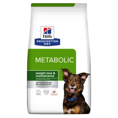 Hills Prescription Diet Metabolic pienso para perros sabor cordero y arroz