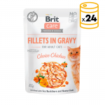 Brit care cat filetes en salsa con pollo latas para gato