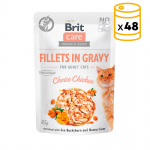 Brit care cat filetes en salsa con pollo latas para gato