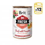 Brit fresh ternera calabaza latas para perro