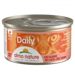 Almo Nature Daily Comida Húmeda en Mousse para Gatos con Salmón