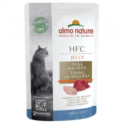 Almo Nature HCF Jelly Comida Húmeda en Gelatina para Gatos con Atún y Algas