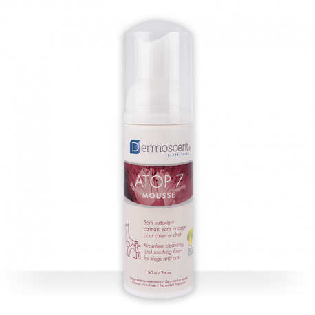 Dermoscent Atop7 Hydra Mousse Natural Limpiador Calmante Para Perros y Gatos