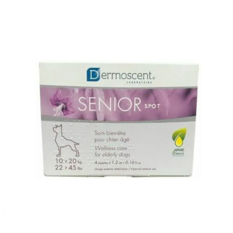 Dermoscent Senior Spot Pipetas Calmantes para Perros Medianos Mayores