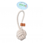 Bold Pelota de Cuerda con Asa de Algodón Natural Juguete para Perros