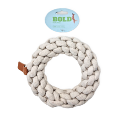 Bold Anillo Trenzado de Algodón Natural Juguete para Perros