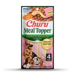 Churu Meal Topper Alimento Complementario Para Perros con Pollo y Salmón