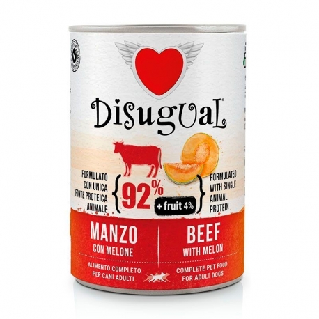 Disugual Comida Húmeda para Perros con Ternera y Melón