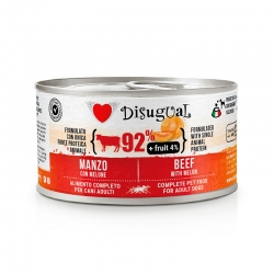 Disugual Comida Húmeda para Perros Lata de Ternera y Melón