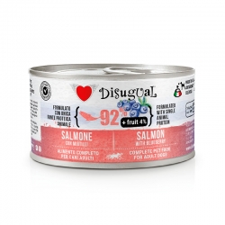 Disugual Comida Húmeda para Perros Lata de Salmón y Arándanos